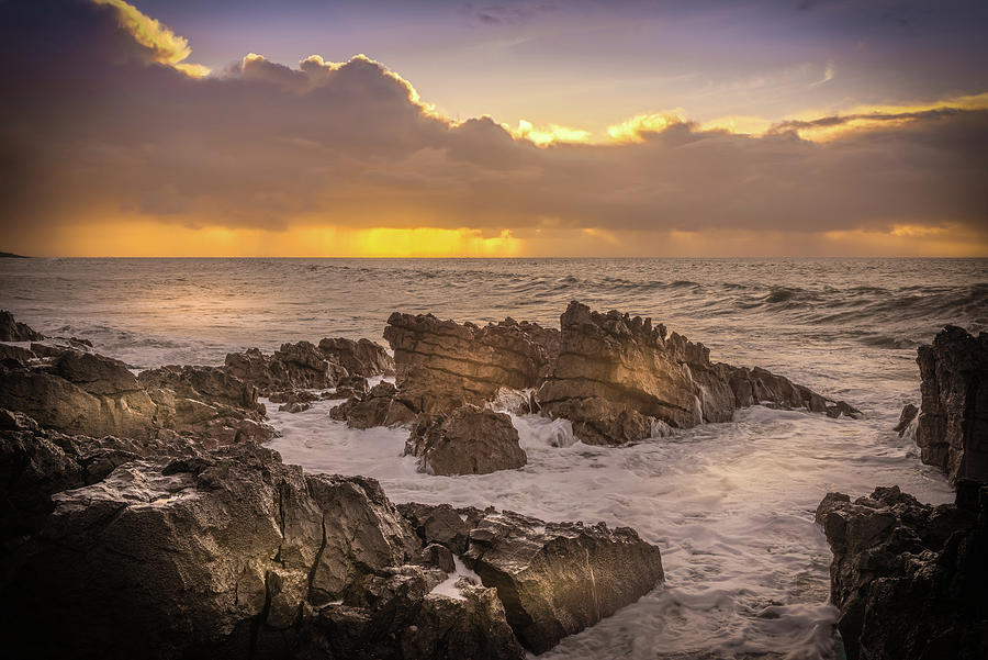Beach Photograph - Rocky Shore #1 by Peter OReilly