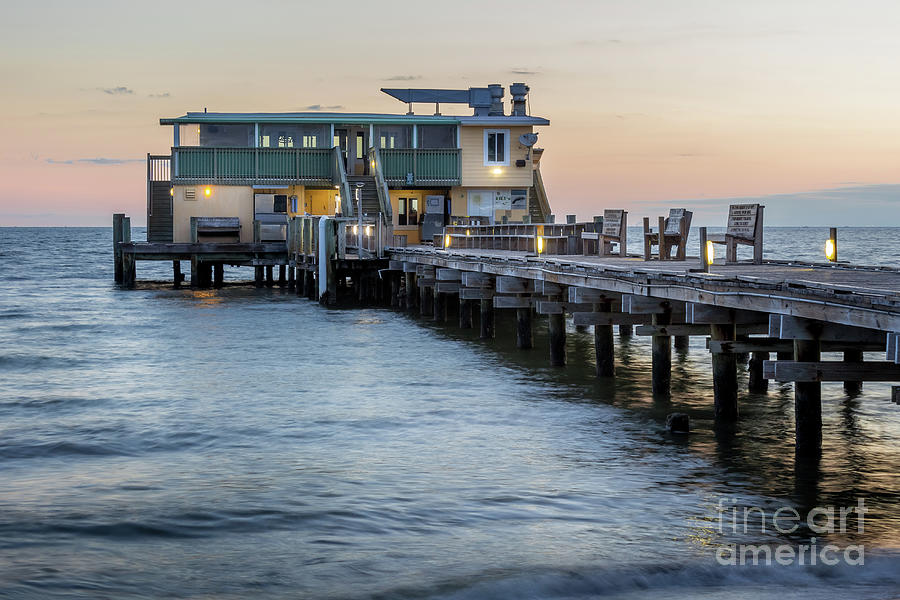 Rod and Reel Pier, Anna Maria Island, Florida at Sunrise #1 Photograph by Liesl Walsh