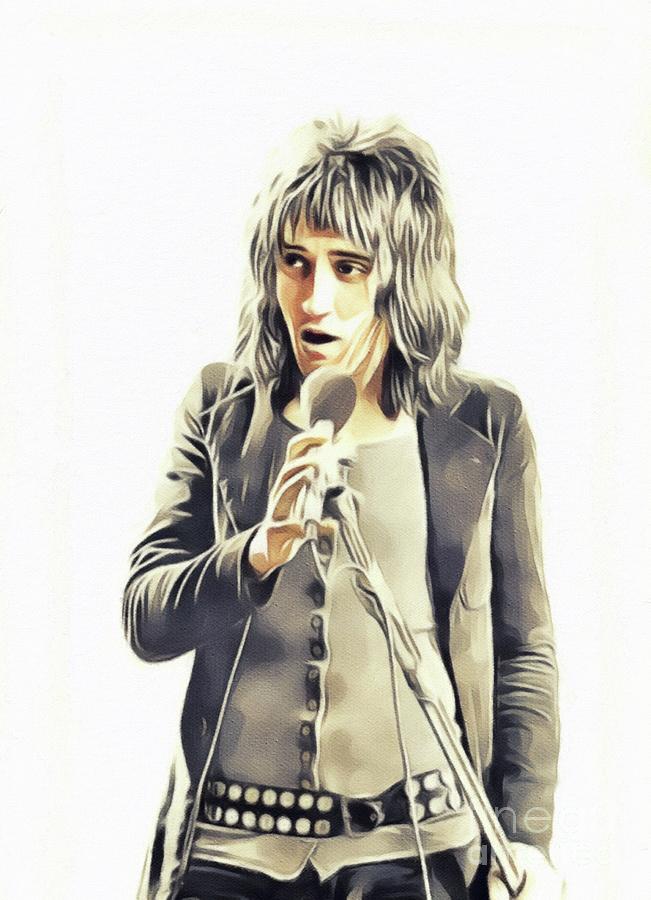 Rod Stewart, Music Legend #1 Painting by Esoterica Art Agency