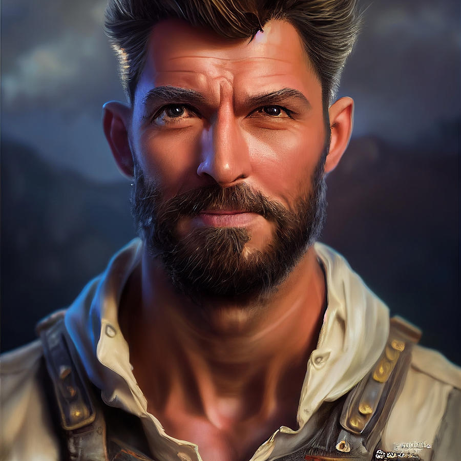 Roguish Man With A Grin Stunning Beautiful Highly Detailed Man By ...