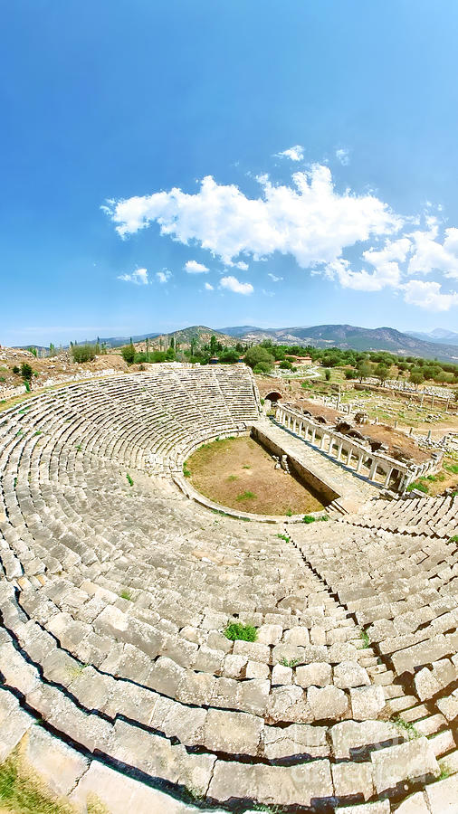 Roman Theater of Aphrodisias in Turkey #1 Digital Art by Benny Marty