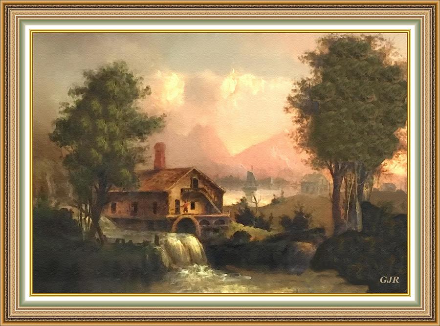 Romanticism Landscape Scene Near Bedfordhurst After A 19th Century Original Painting. L A S Digital Art