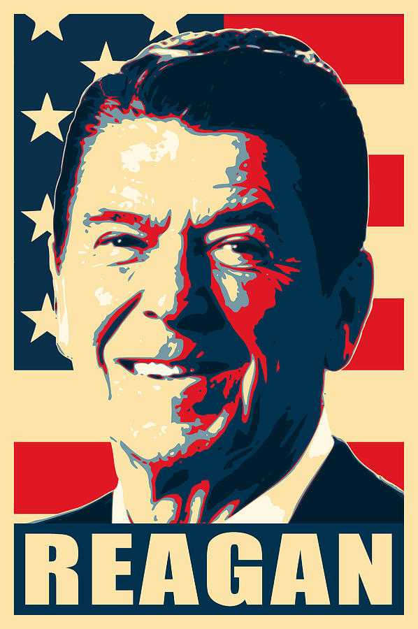 Ronald Reagan Propaganda Pop Art Digital Art by Filip Schpindel - Pixels