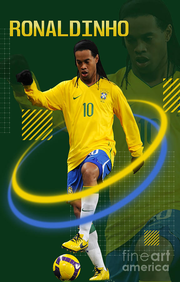 Ronaldinho Digital Art by Mounir Meghaoui | Fine Art America