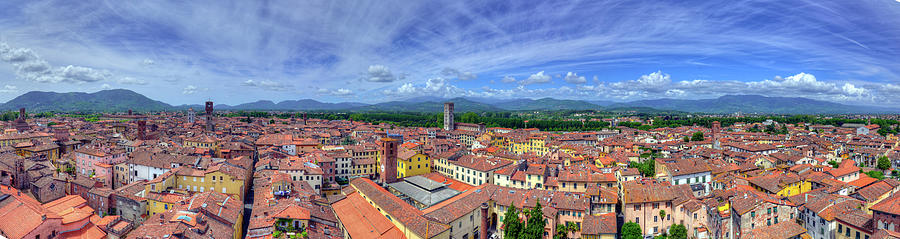 Roofs of Lucca #1 Photograph by Matt Swinden