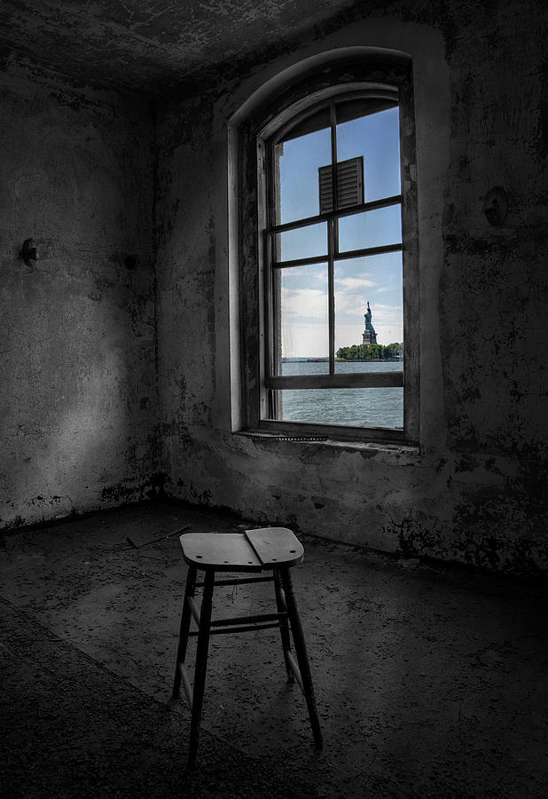 Statue Of Liberty Photograph - Room With a View #2 by Claudia Kuhn
