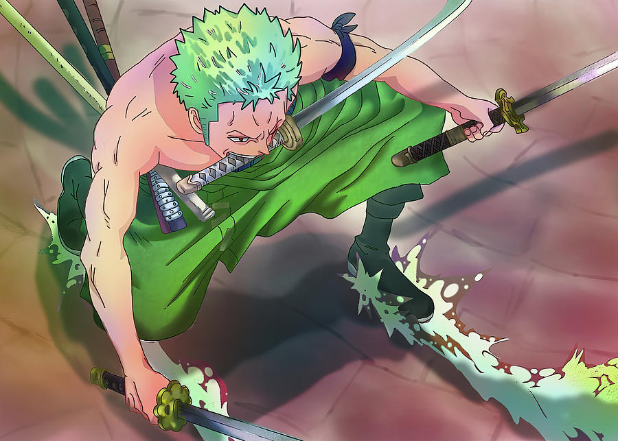 Roronoa Zoro One Piece #12 Poster by Enid Monahan - Pixels