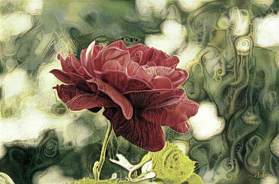 Rose #1 Digital Art by Elaine Berger