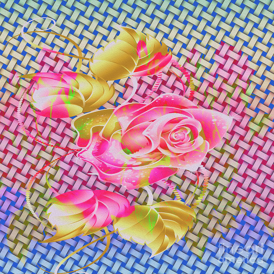 Summer Digital Art - Rose #1 by Eleni Synodinou