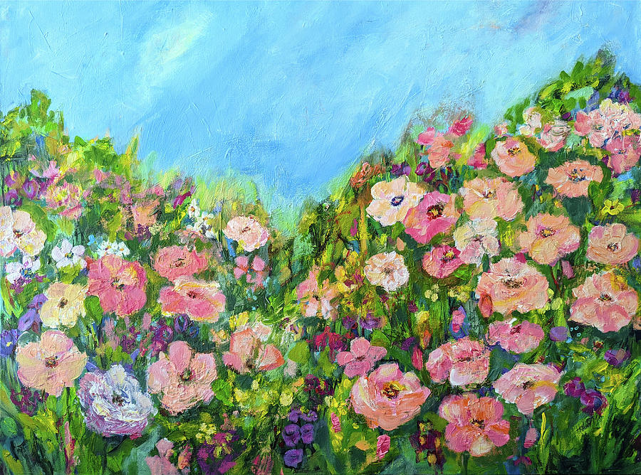 Rose Garden #2 Painting by Haleh Mahbod