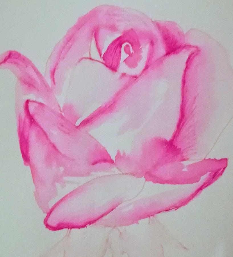 Rose Painting by Louise Cairns | Pixels