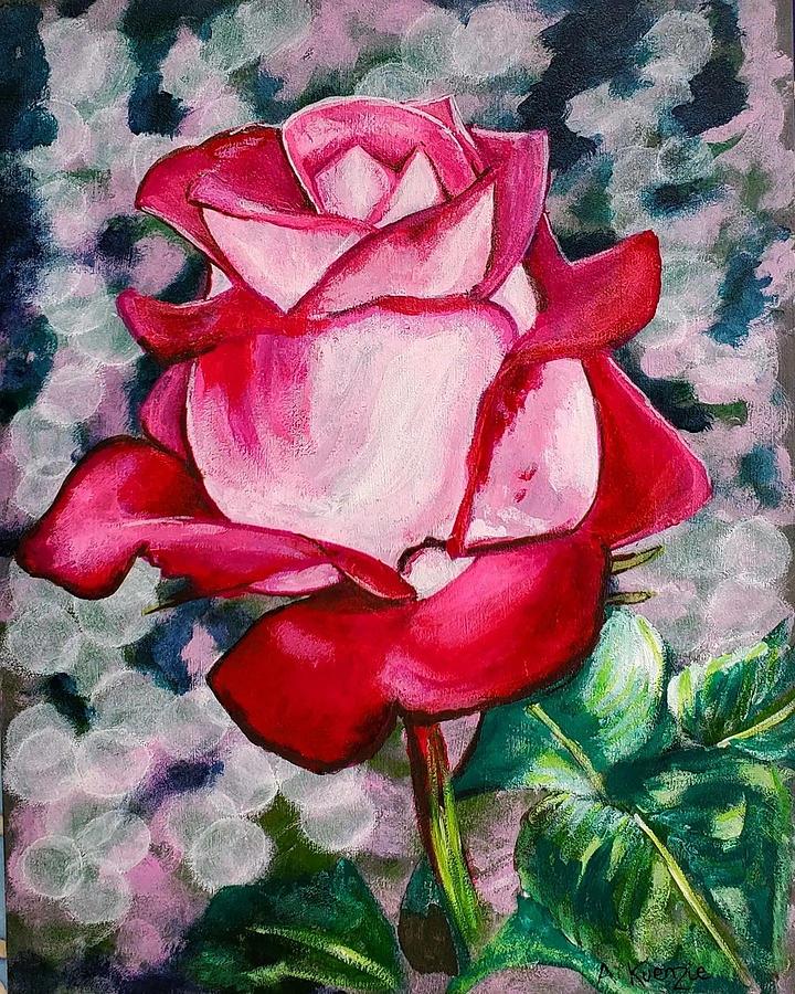 Rosebud  #1 Painting by Amy Kuenzie