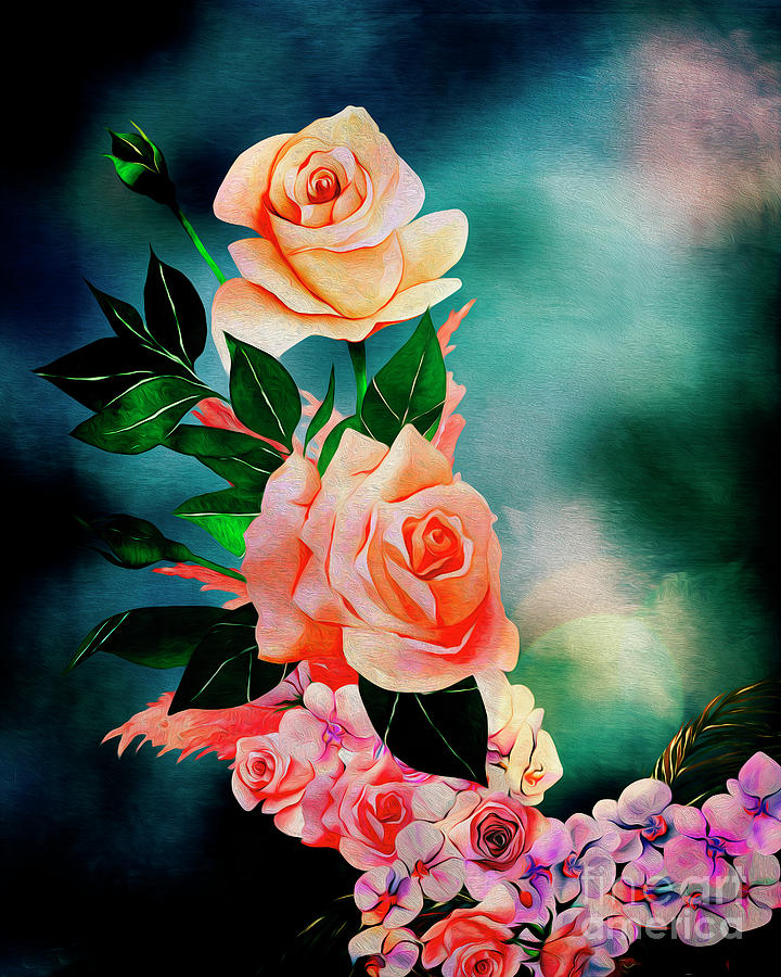 Roses are Red #1 Digital Art by Edmund Nagele FRPS