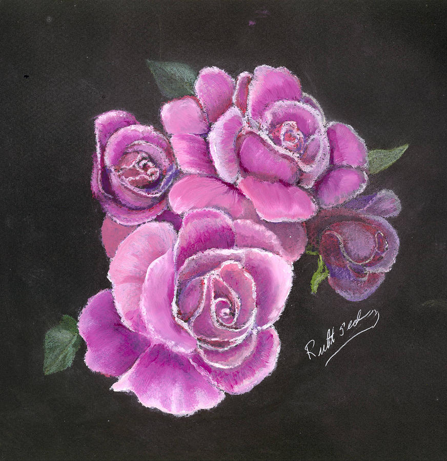 Flower Painting - Roses #1 by Ruth Seal