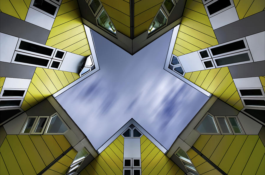 Rotterdam - Cube houses #1 Photograph by Philippe Lejeanvre