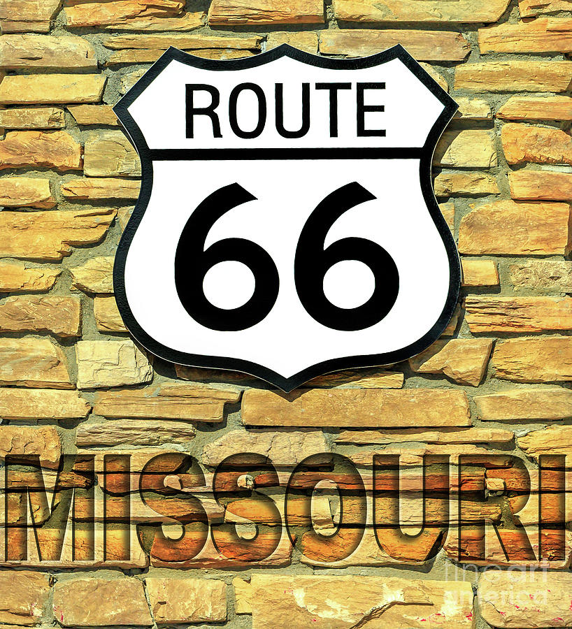 Route 66 Missouri sign #1 Photograph by Benny Marty