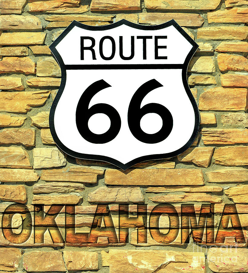 Route 66 Oklahoma sign #1 Photograph by Benny Marty