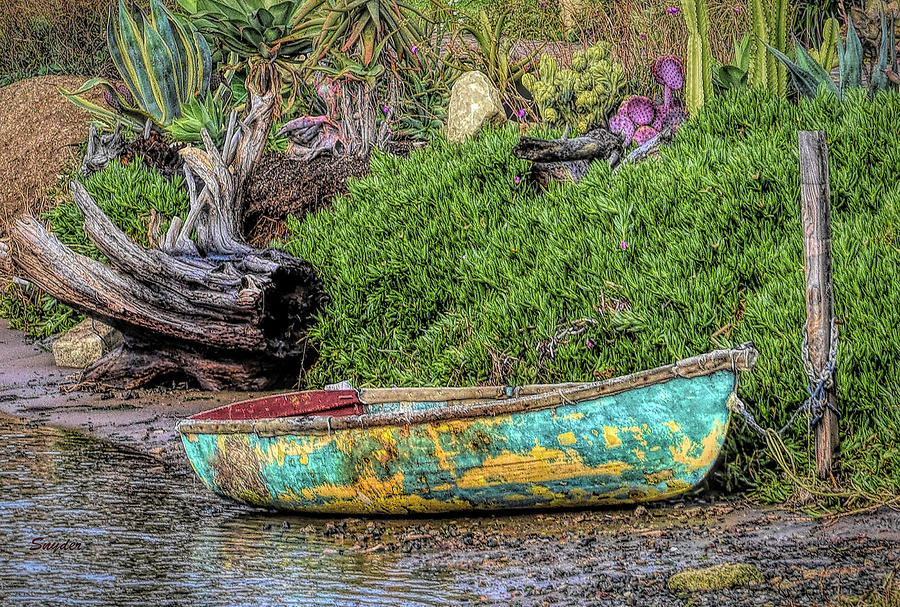 Row Boat Baywood Park Detail Photograph