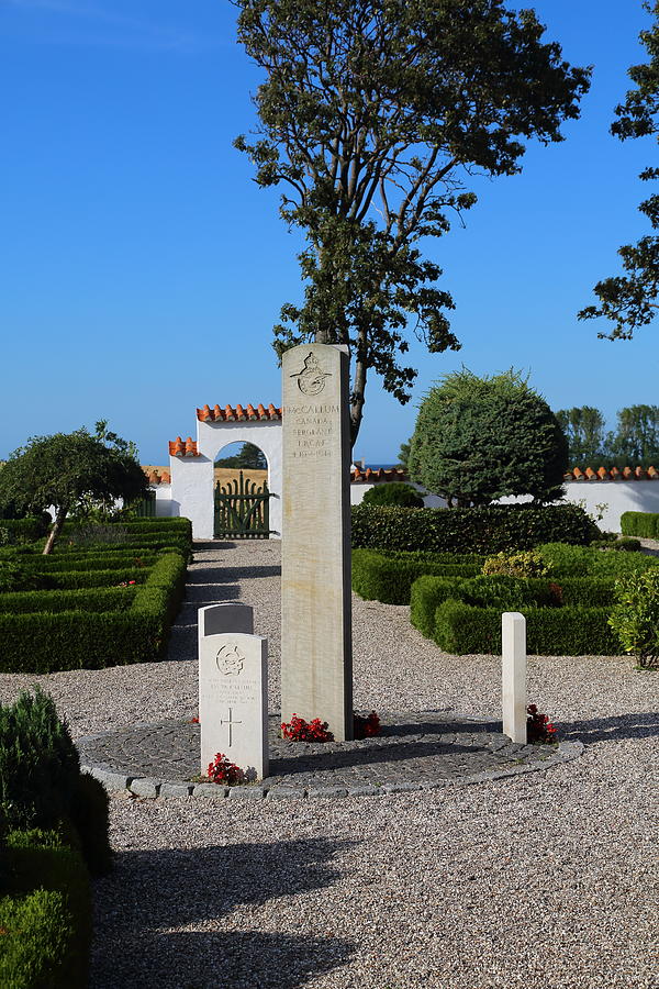Royal Airforce RAF WWII monument at Odden Kirke cemetery #1 Photograph by Pejft