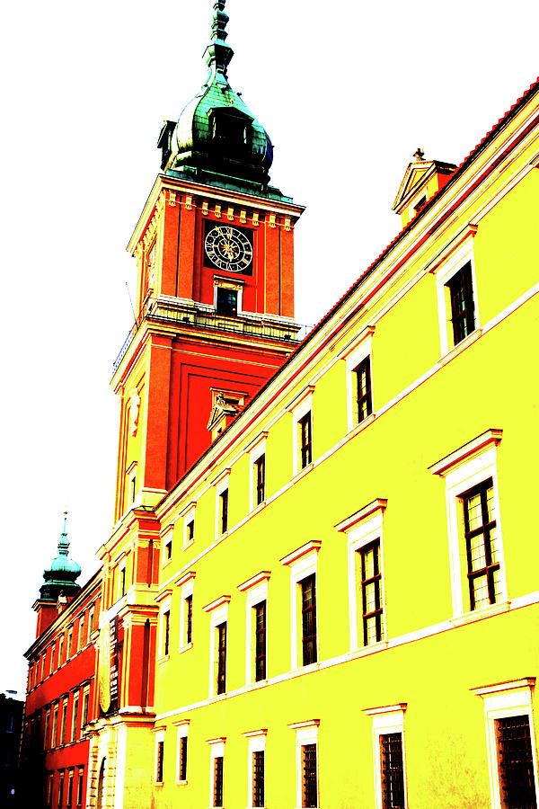 Royal Castle And Lantern In Warsaw, Poland #1 Photograph by John Siest