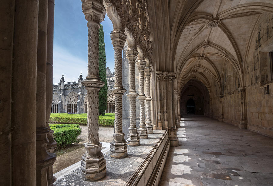 Royal Cloister Of Batalha Monastery, Portugal #1 Photograph by Lifeispixels