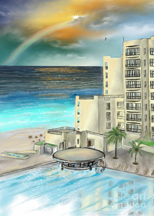 Royal Sands Cancun #1 Digital Art by Darren Cannell