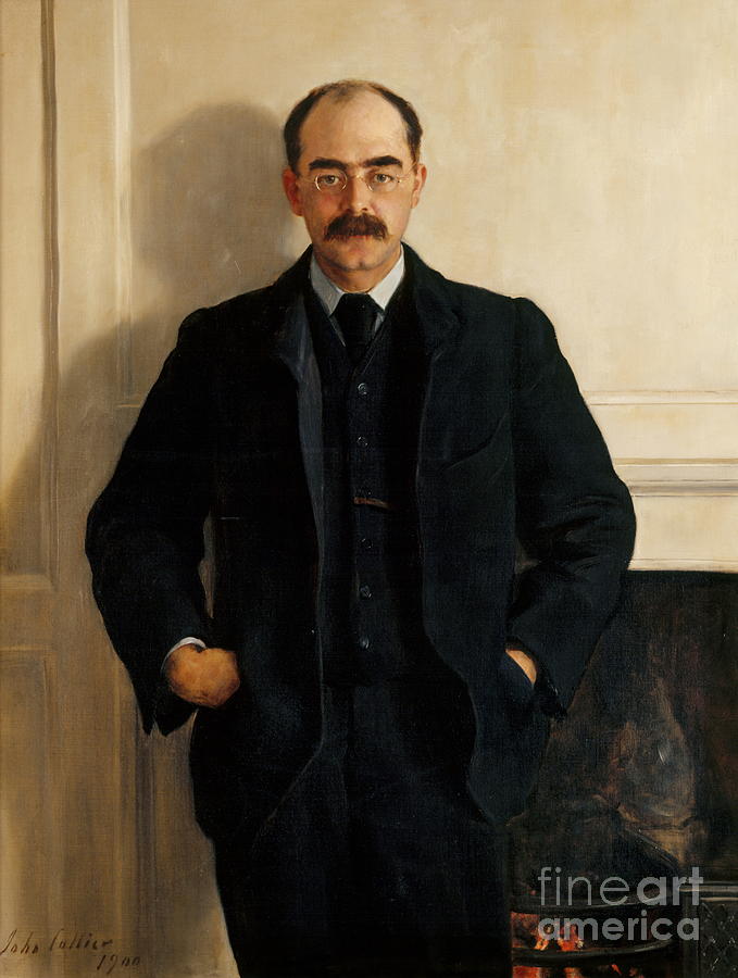 Rudyard Kipling #1 Painting by John Collier