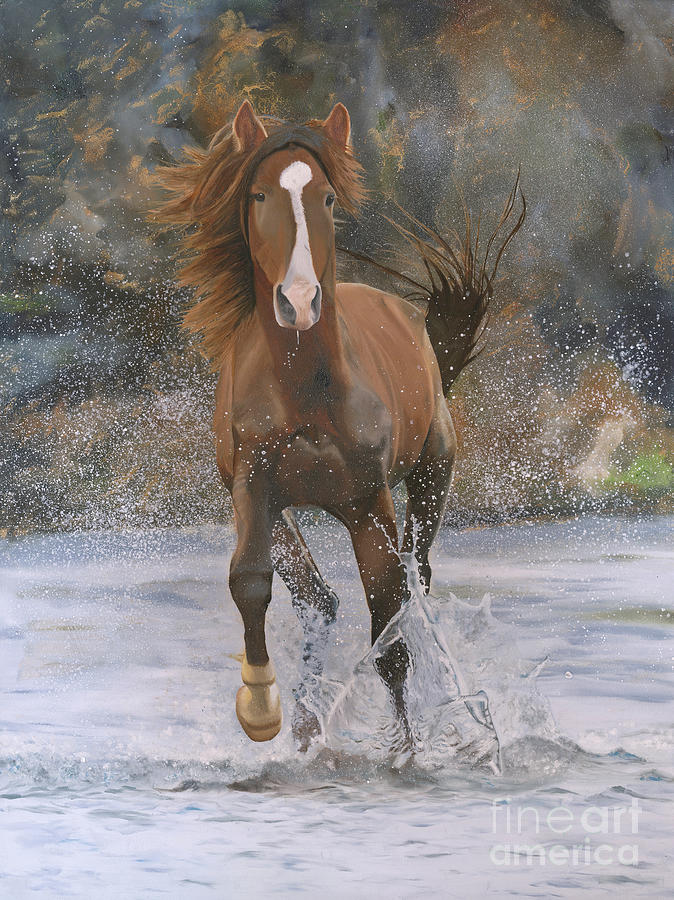 Running Free #1 Painting by Shannon Hastings