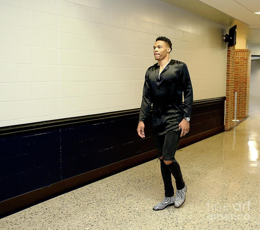 Russell Westbrook #1 Photograph by Nathaniel S. Butler