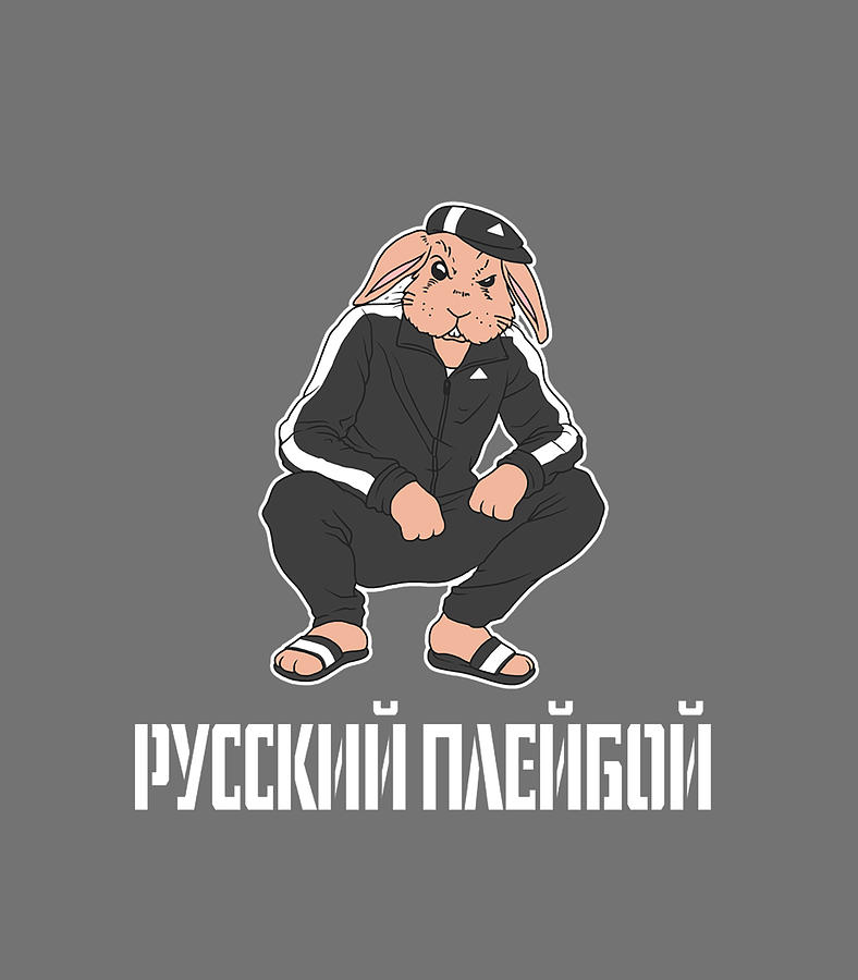 Russian Rabbit Bunny Russki Krolik For A Russian Digital Art By Thanh