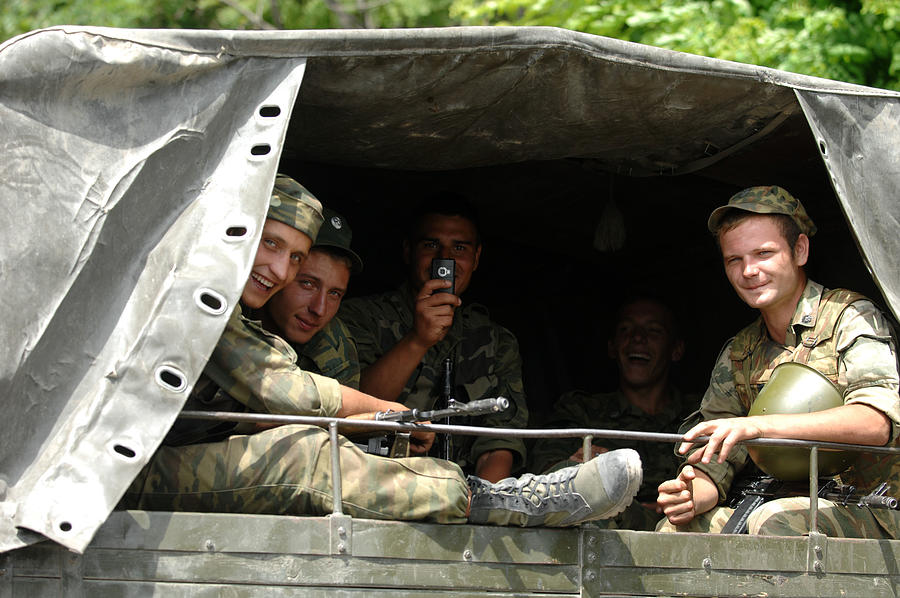 Russian Troops Remain In Georgia During Fragile Ceasefire #1 Photograph by Burak Kara
