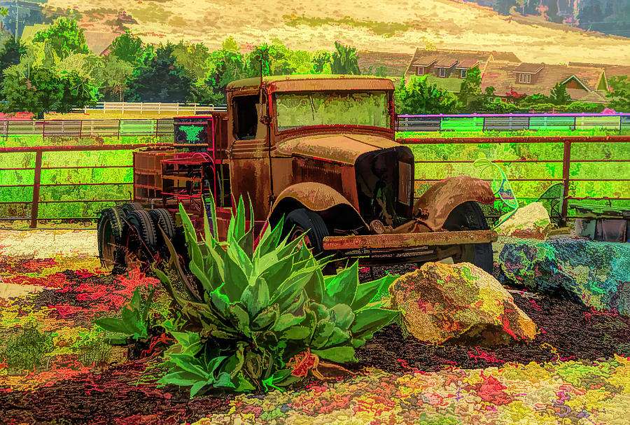Rusty Truck On The Rocks #1 Photograph by Floyd Snyder