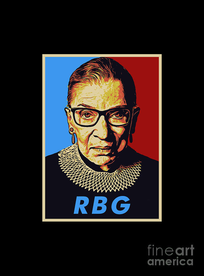 Ruth Bader Ginsburg Digital Art by Collin Afro | Fine Art America