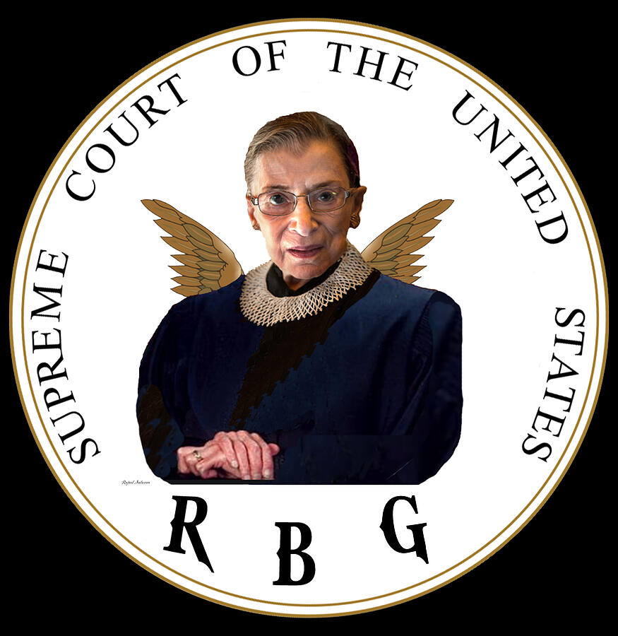 Ruth Bader Ginsburg - RBG #3 Digital Art by Rafael Salazar