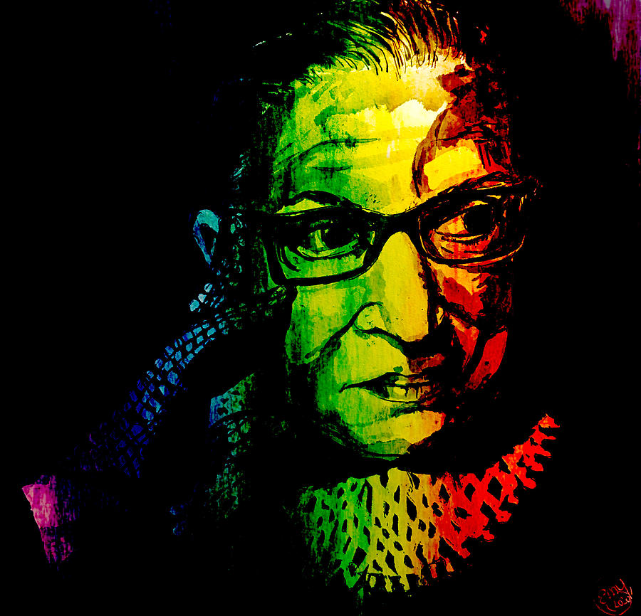 Ruth Bader Ginsburg Tribute 9 Painting by Eileen Backman