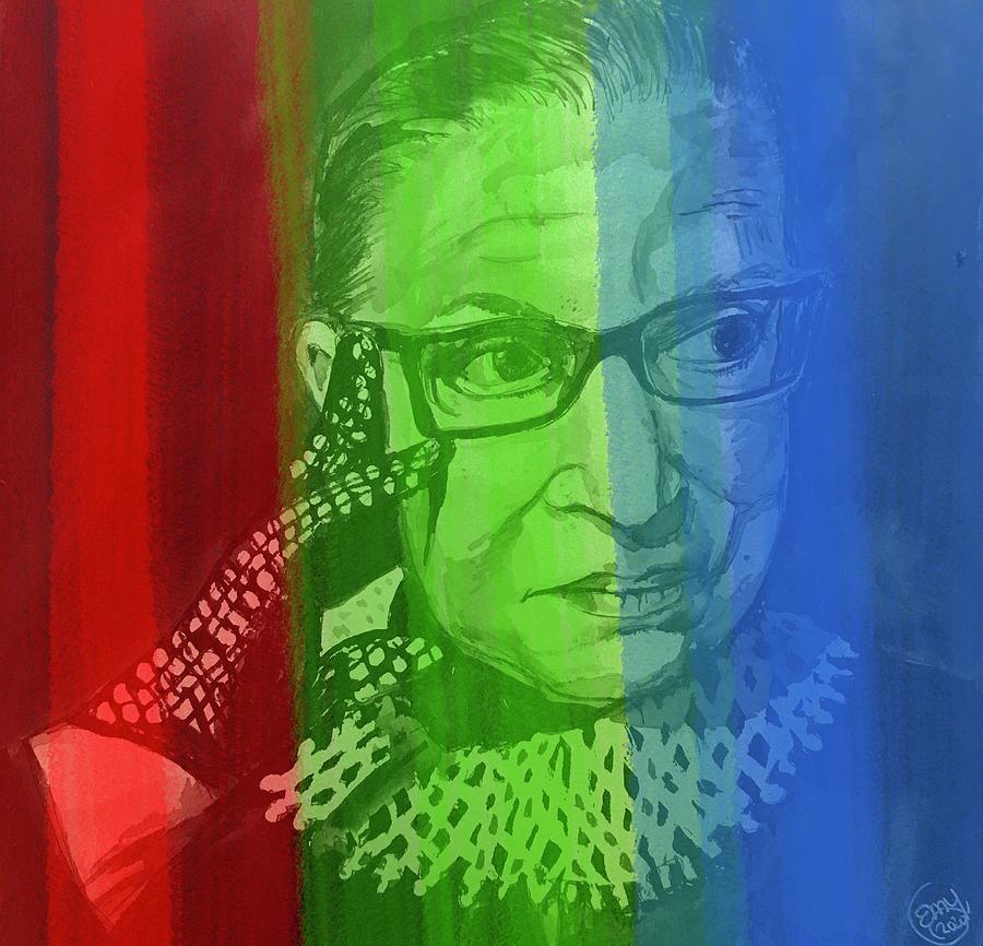 Ruth Bader Ginsburg Tribute 5 #2 Painting by Eileen Backman