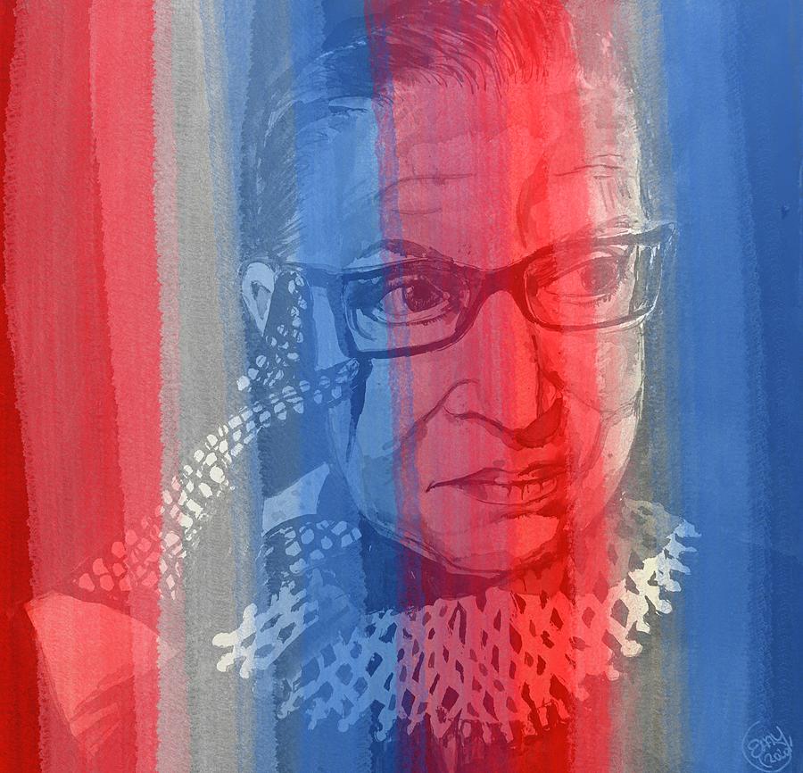 Ruth Bader Ginsburg Tribute 6 Painting by Eileen Backman