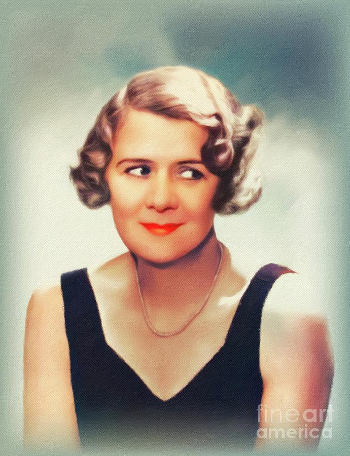 Vintage Painting - Ruth Donnelly, Vintage Actress #1 by Esoterica Art Agency