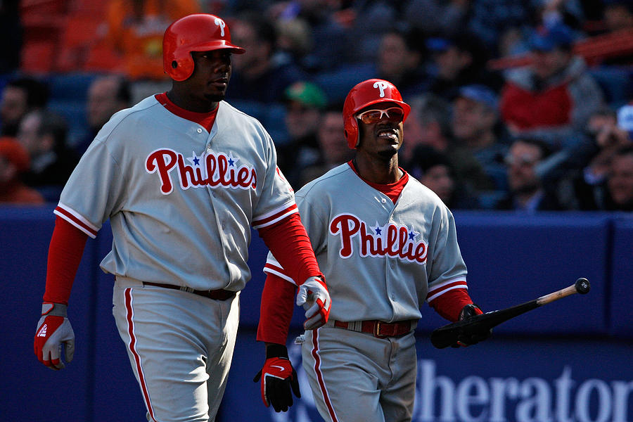 Ryan Howard and Jimmy Rollins Photograph by Nick Laham