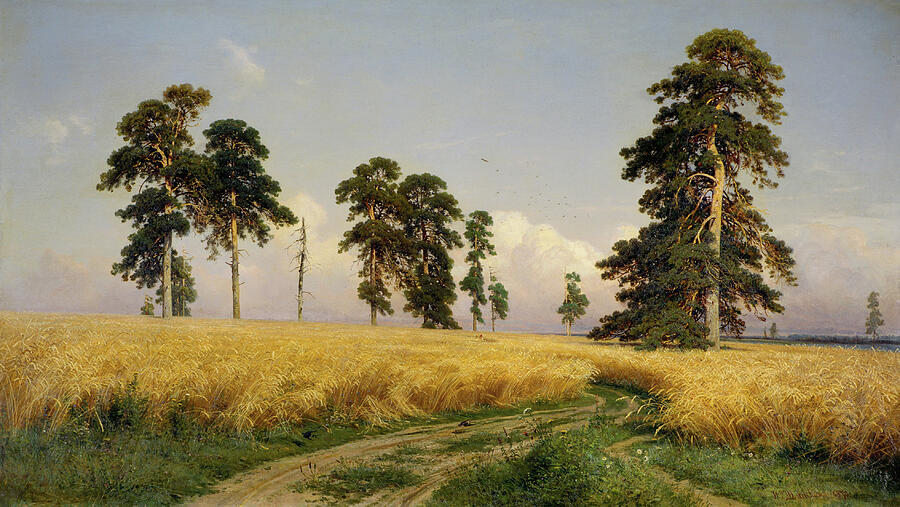Rye, from 1878 Painting by Ivan Shishkin