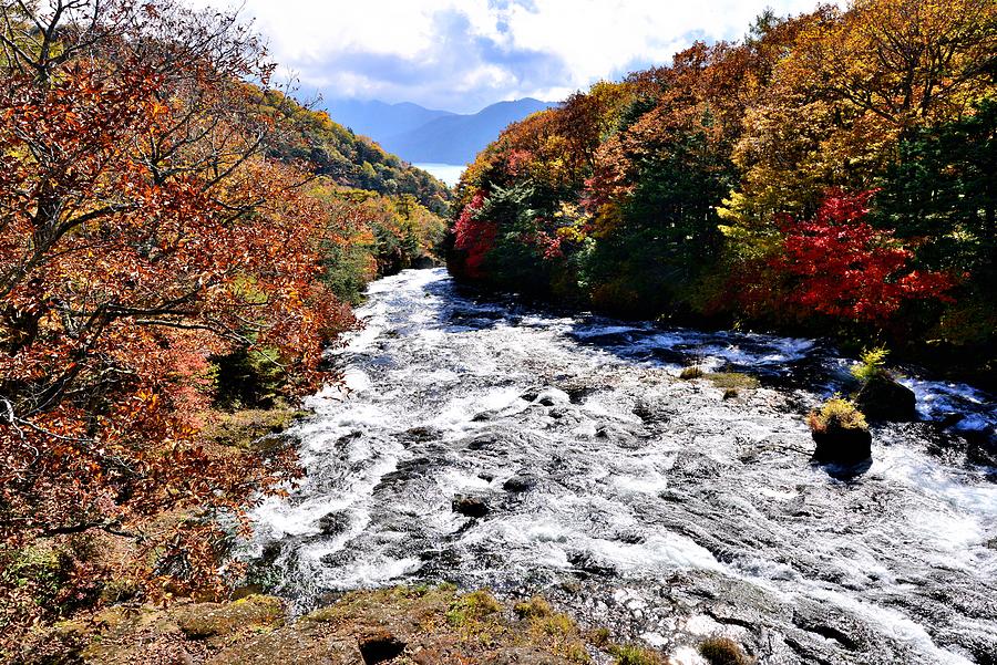 Ryuzu (Dragons Head) Falls in Autumn, Nikko, Japan #1 Photograph by Photos from Japan, Asia and othe of the world
