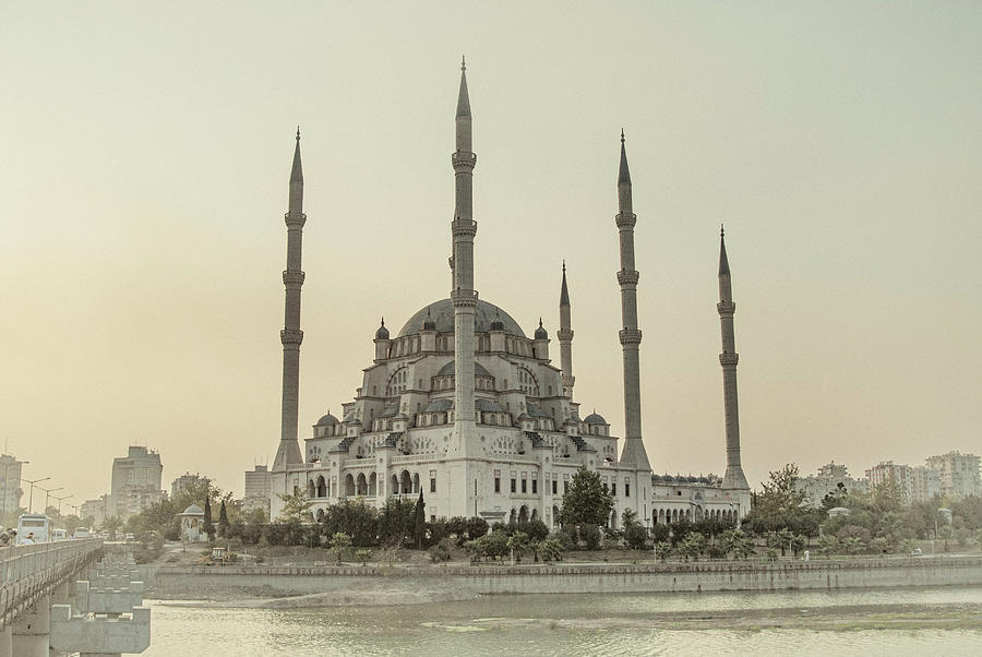 Sabanci Central Mosque In Adana Turkey Photograph