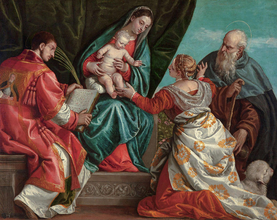 Sacred Conversation #1 Painting by Paolo Veronese