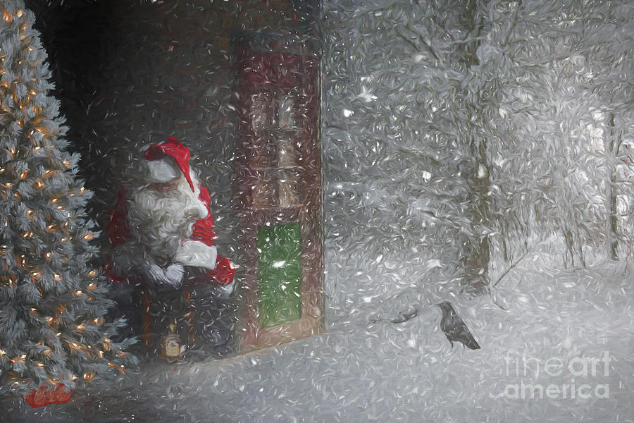 Sad Santa #2 Digital Art by Jim Hatch
