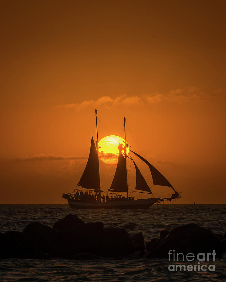 Sailboat in Keywest #1 Photograph by Bill Frische
