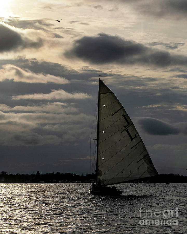 Sunset Photograph - Sailing into the Sunset #1 by Frank Parisi