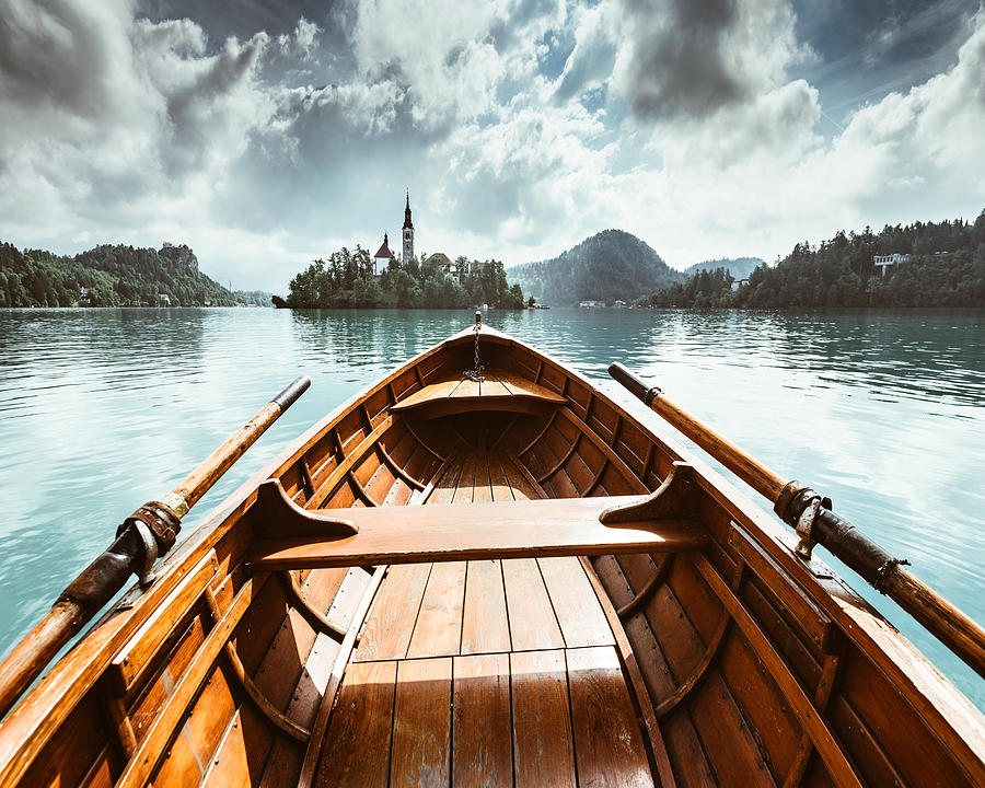 Sailing On The Bled Lake In Slovenia #1 Photograph by Franckreporter