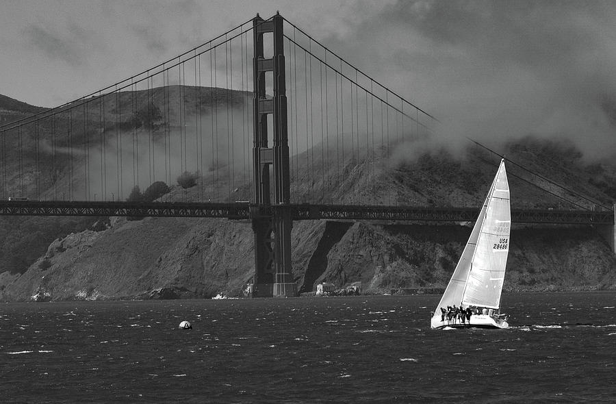 Sailing out the Golden Gate Photograph by Bonnie Colgan