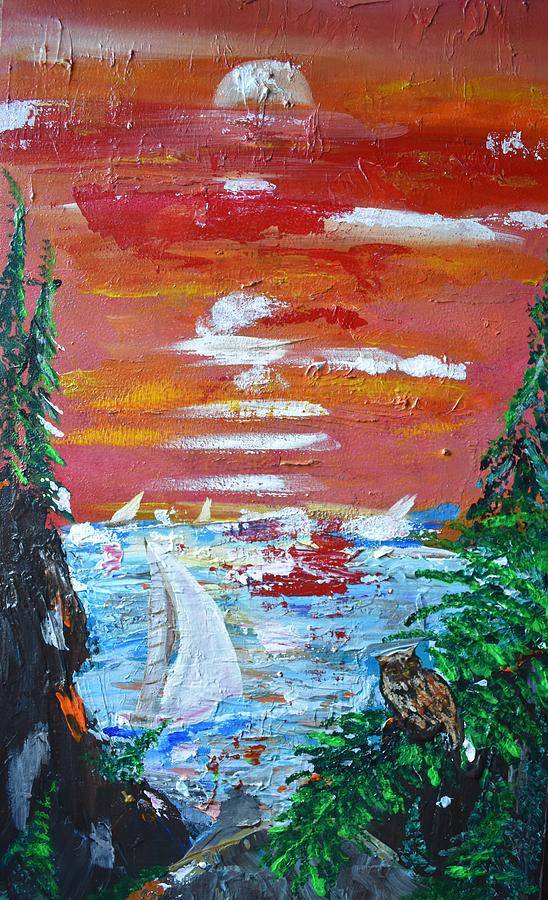 Sailing #1 Painting by Susan Voidets