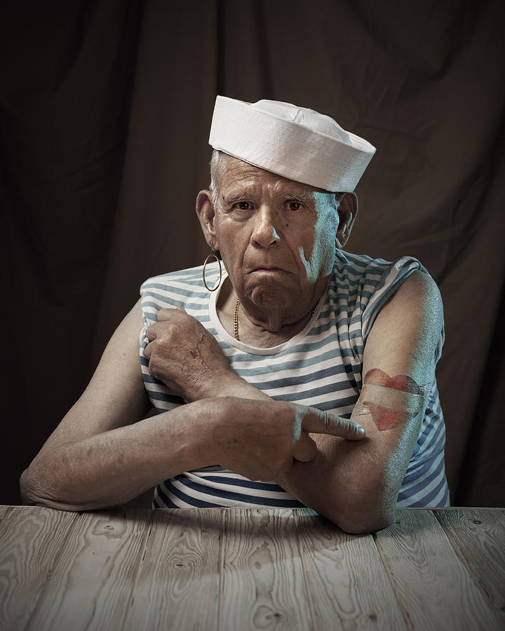 Sailor grandfather #1 Photograph by CactuSoup